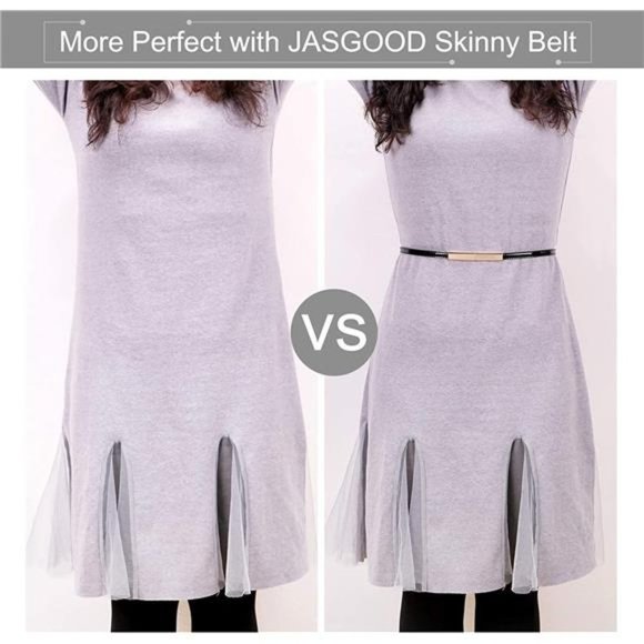 WOMEN'S Skinny Patent Leather Belt N-black+blue - Picture 2 of 6